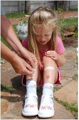 first aid given on a child